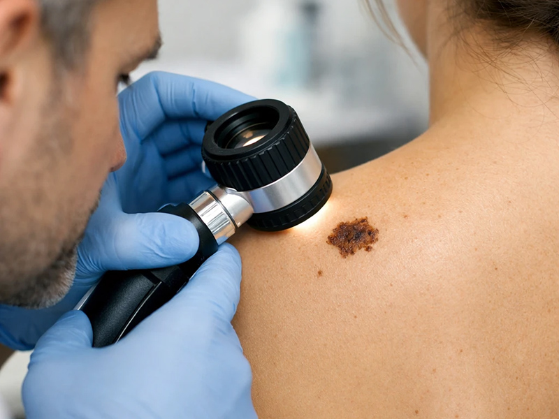 تشخیص زودهنگام سرطان پوست با دستگاه درماتوسکوپ شرکت کاویان گستر